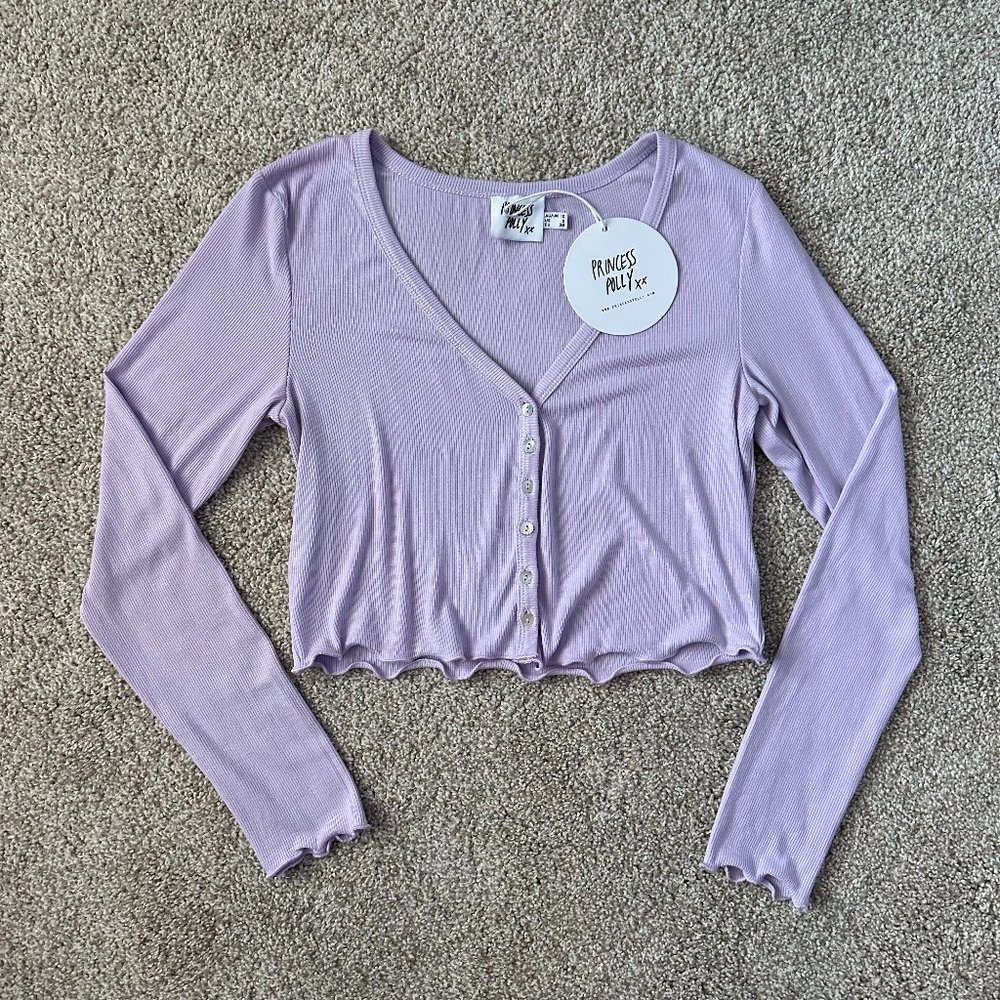 NEW princess polly pedro top lilac 🤍 6